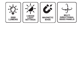 Rotatable COB LED Cordless Work Light - L002922 work light Canada | SHOPRO Professional